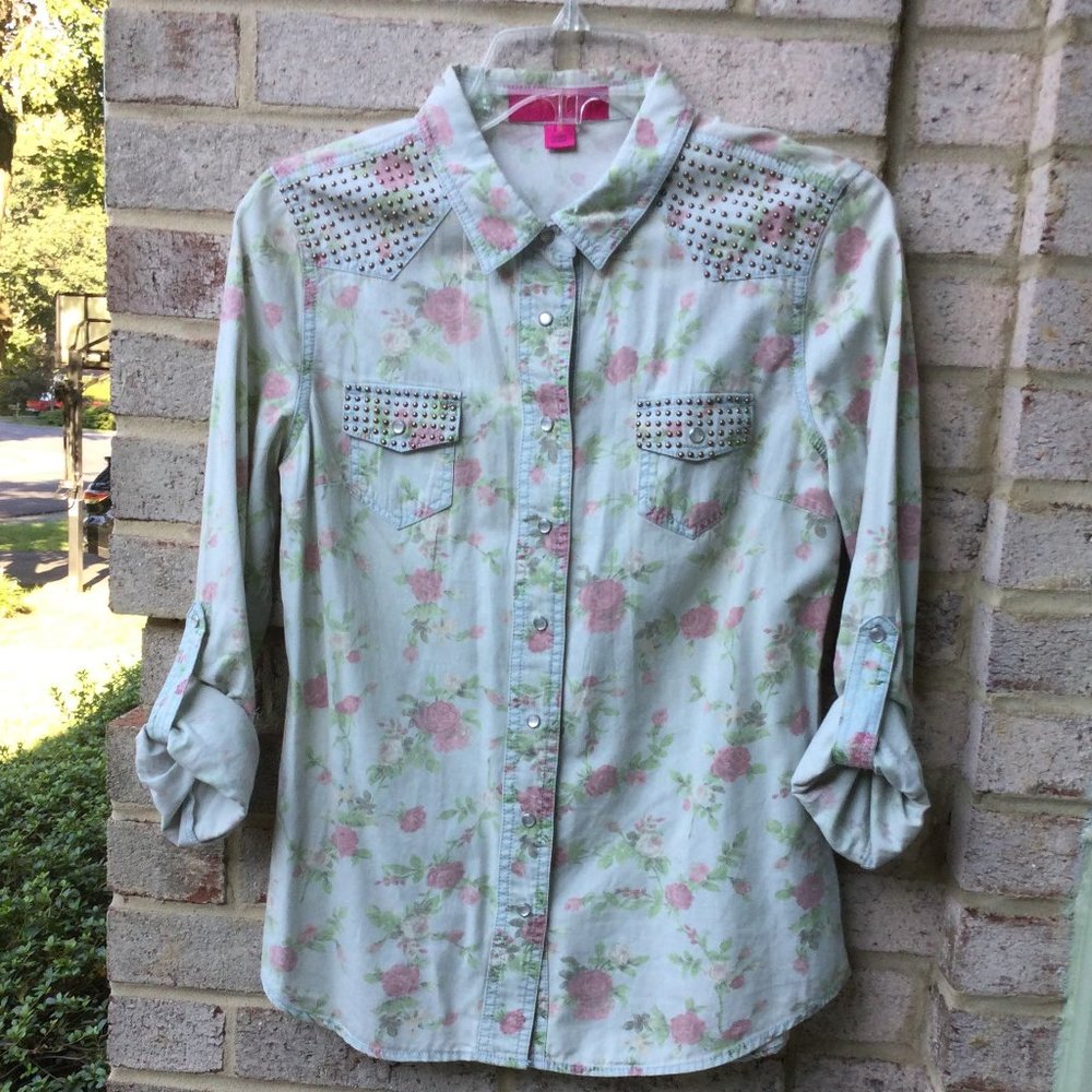 Tinseltonn Beaded Floral Tunic